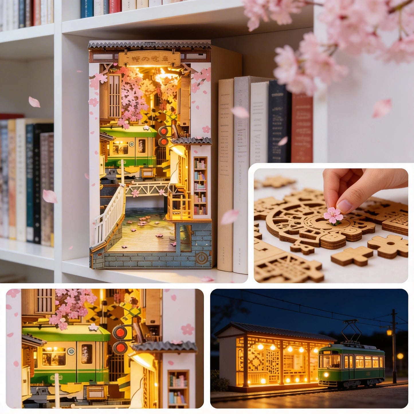 Book Nook Kit LED-Beleuchtung – warmweiß, Sakura & Fantasy Designs