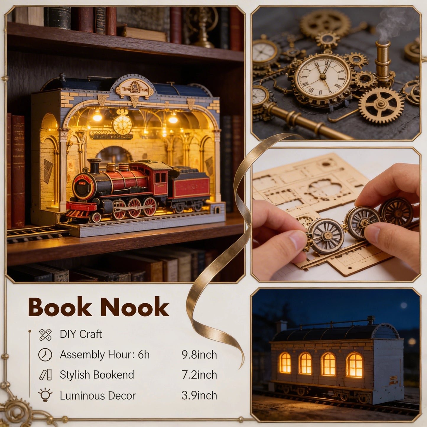 DIY Miniaturwelt Book Nook – Aufgebaut im Bücherregal