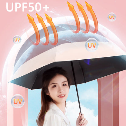 Compact pocket umbrella in pink – UV and rain protection
